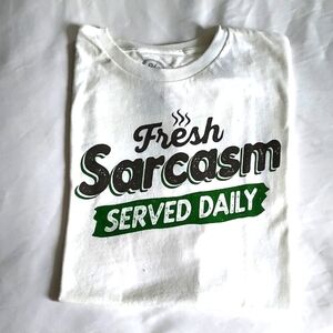 White Sarcasm Graphic Tee